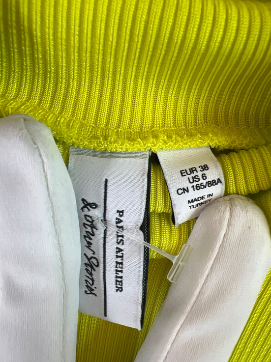 & other stories yellow lime top