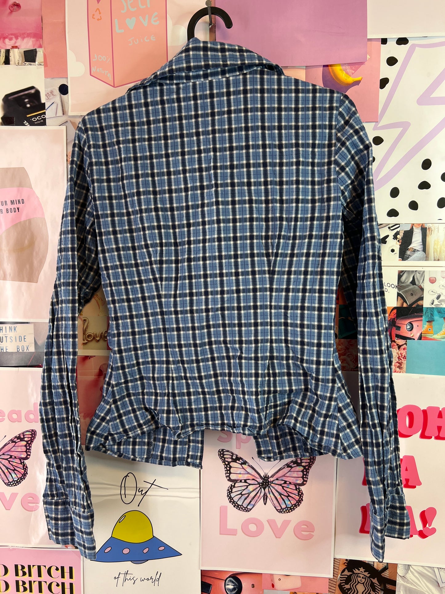 Coquette blue top