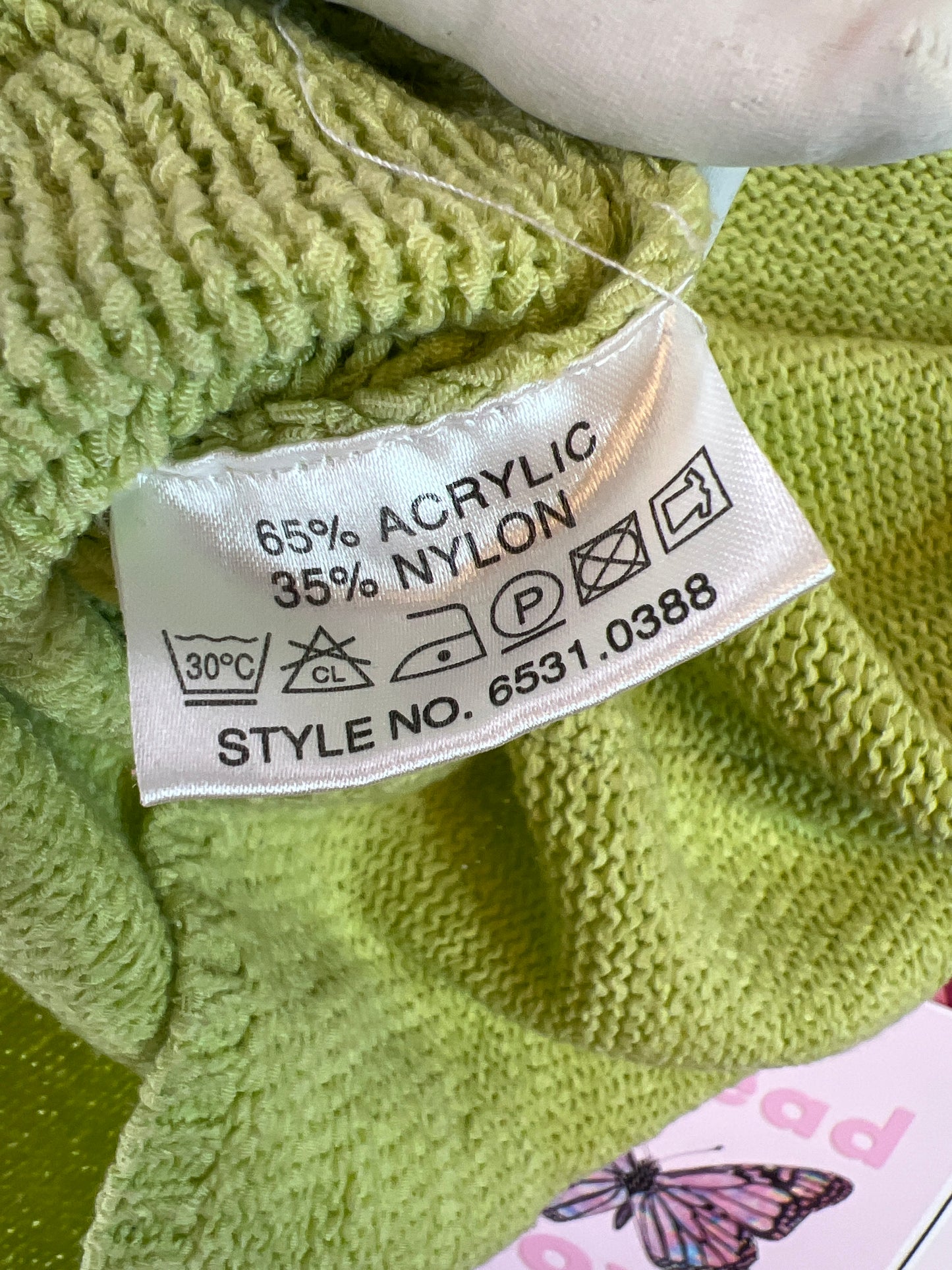 Signature lime crochet top