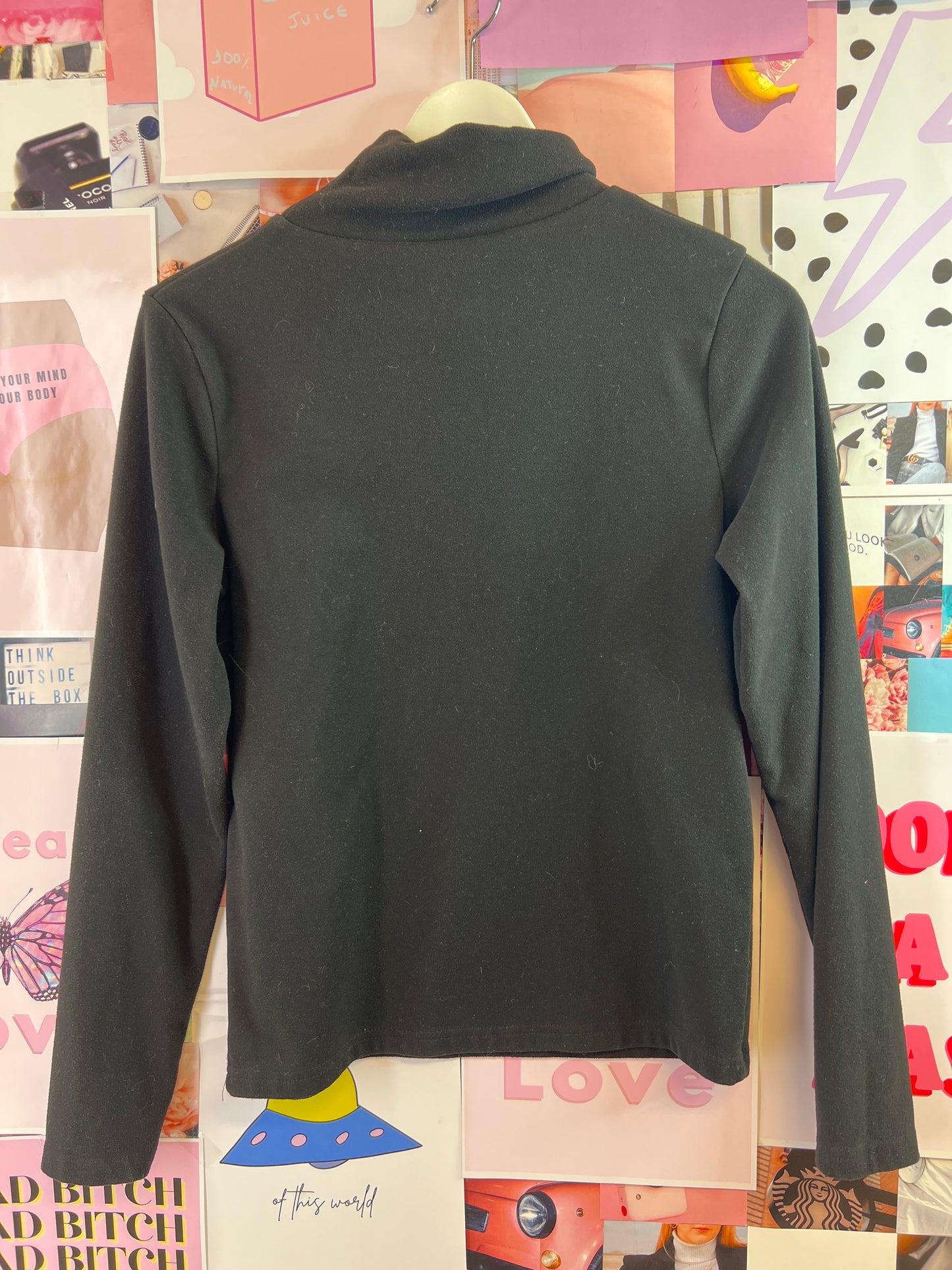 Black turtleneck no brand