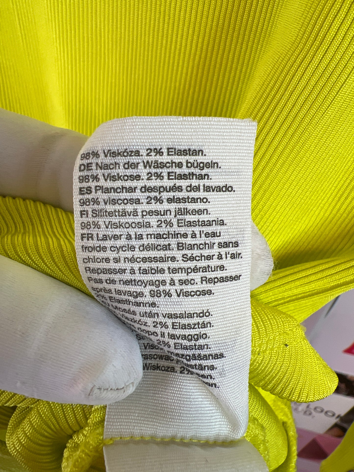& other stories yellow lime top