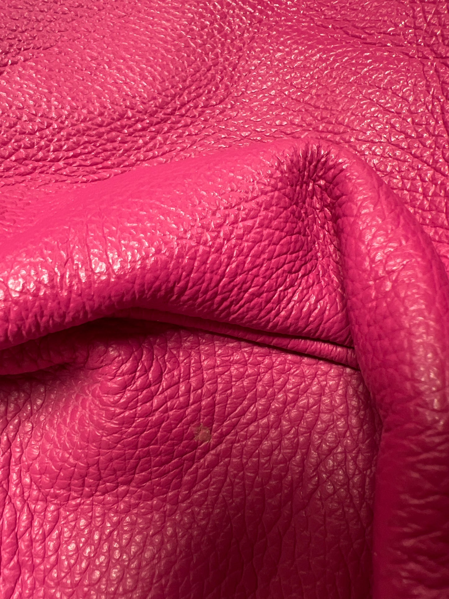 Pink leather bag