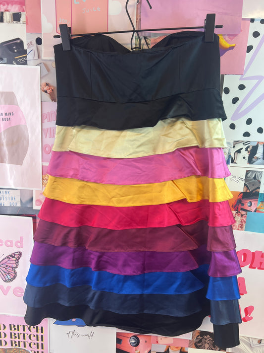 Silk Valerie rainbow dress