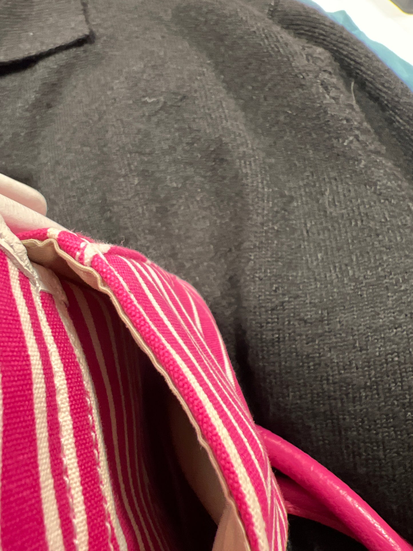 Pink canvas bag
