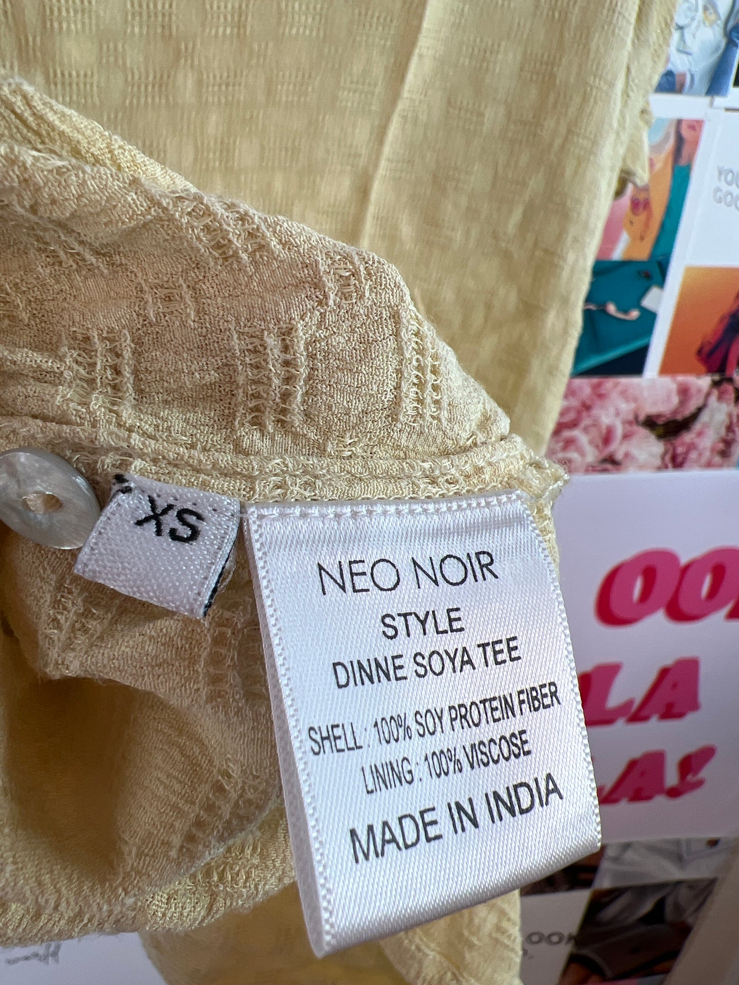Neo noir yellow top soy fibre