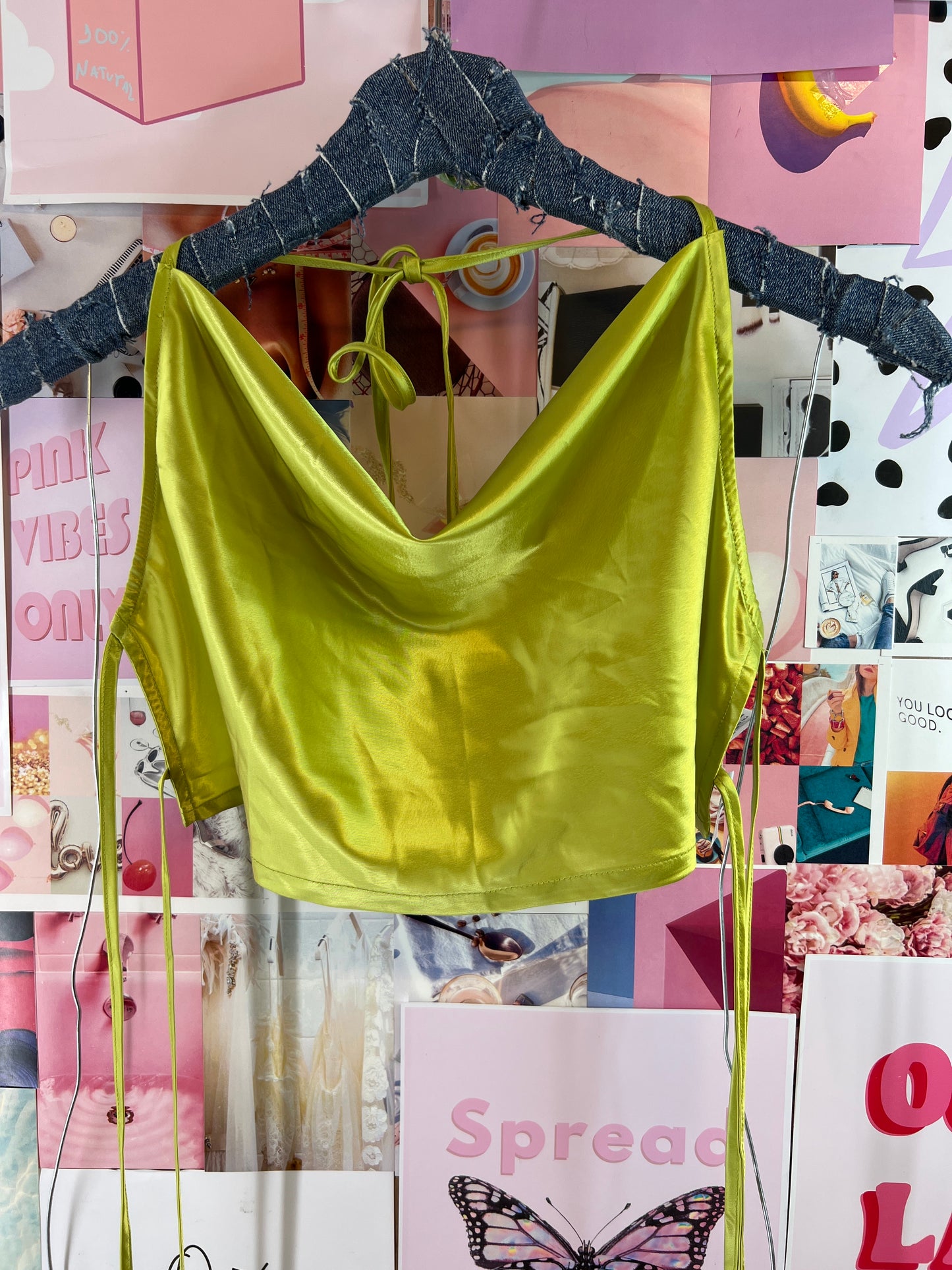 Lime green top