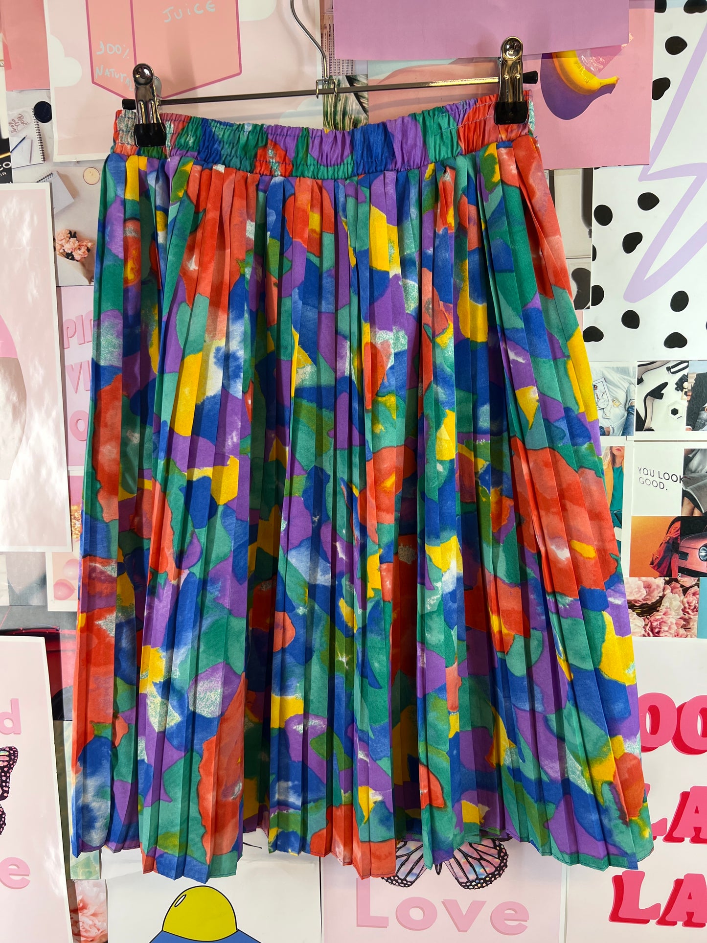 Floral colorful vintage skirt