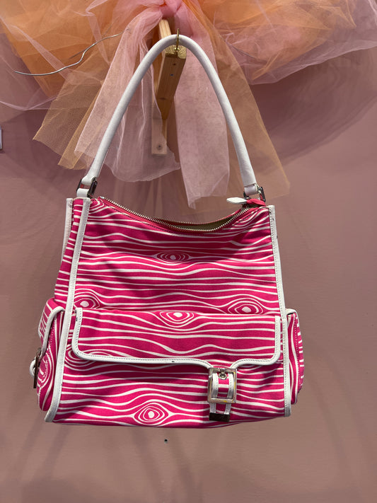 Pink canvas bag