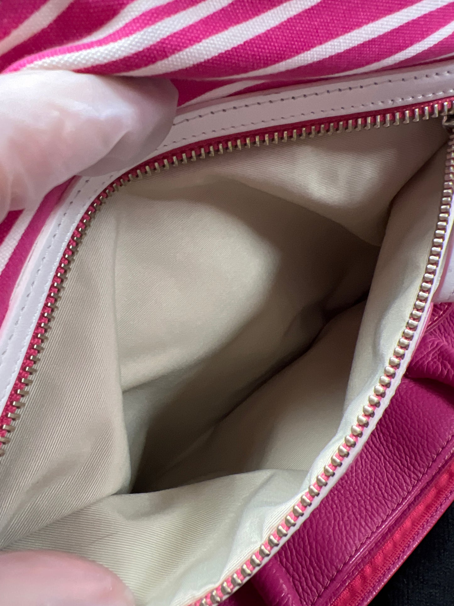 Pink canvas bag