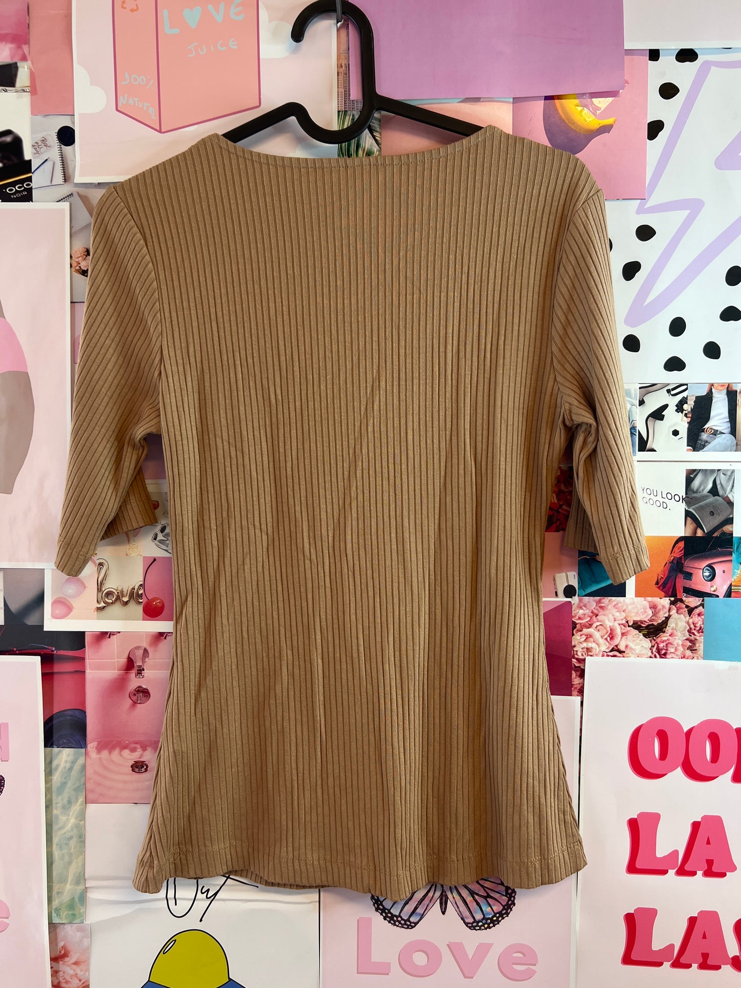 Brown top hm