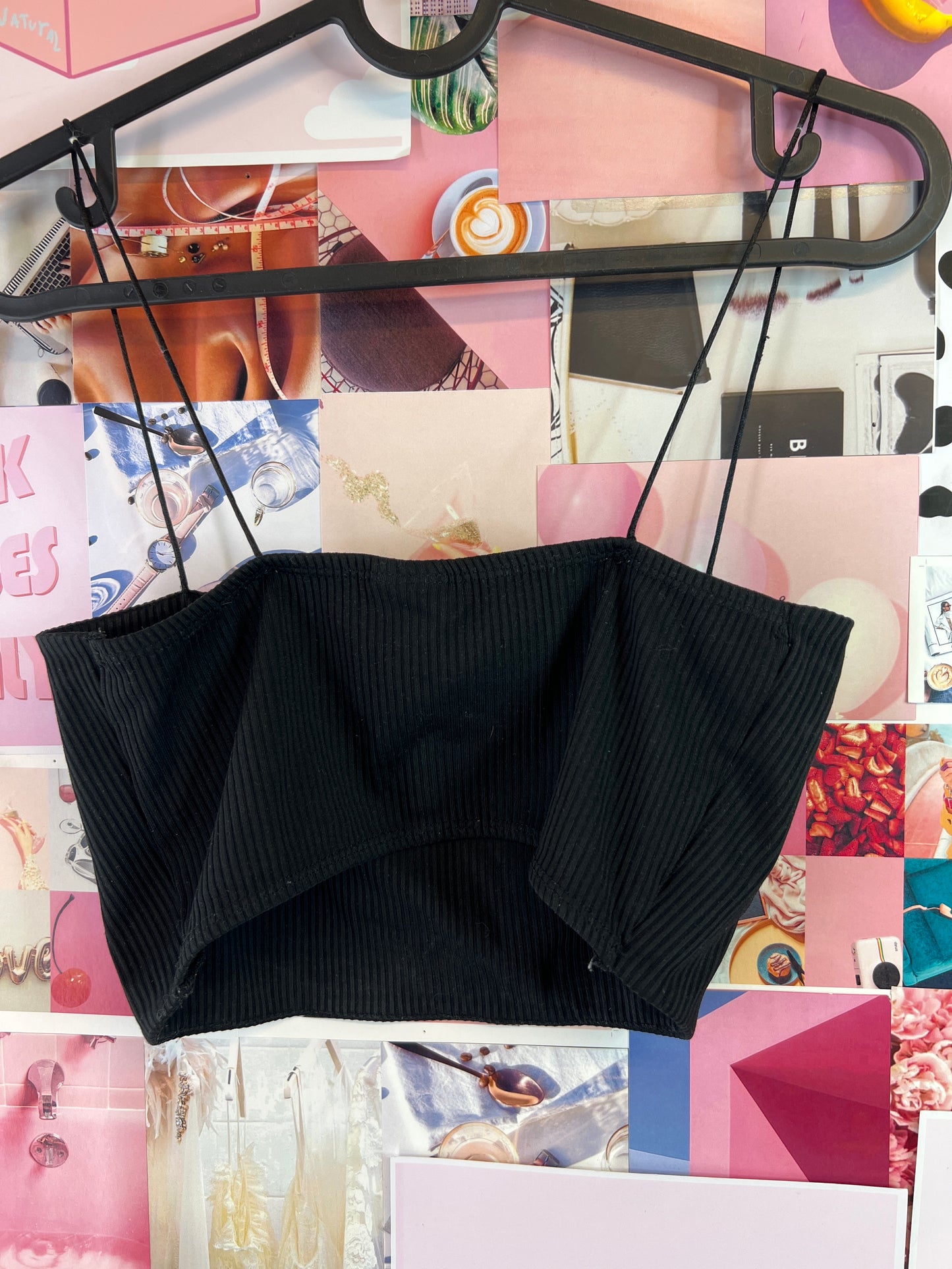 Black crop top
