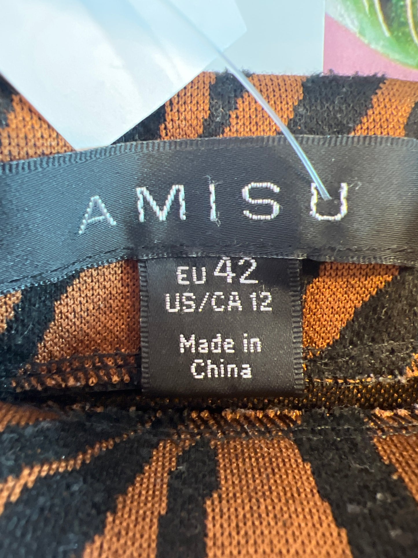 Amisu animal print skirt
