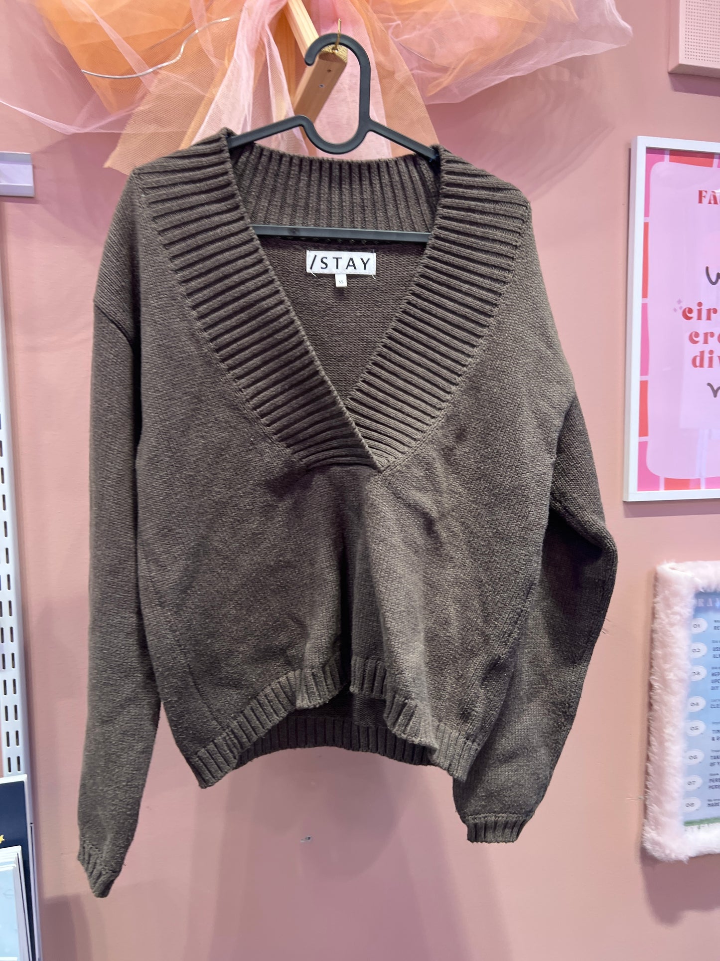 Brown sweater