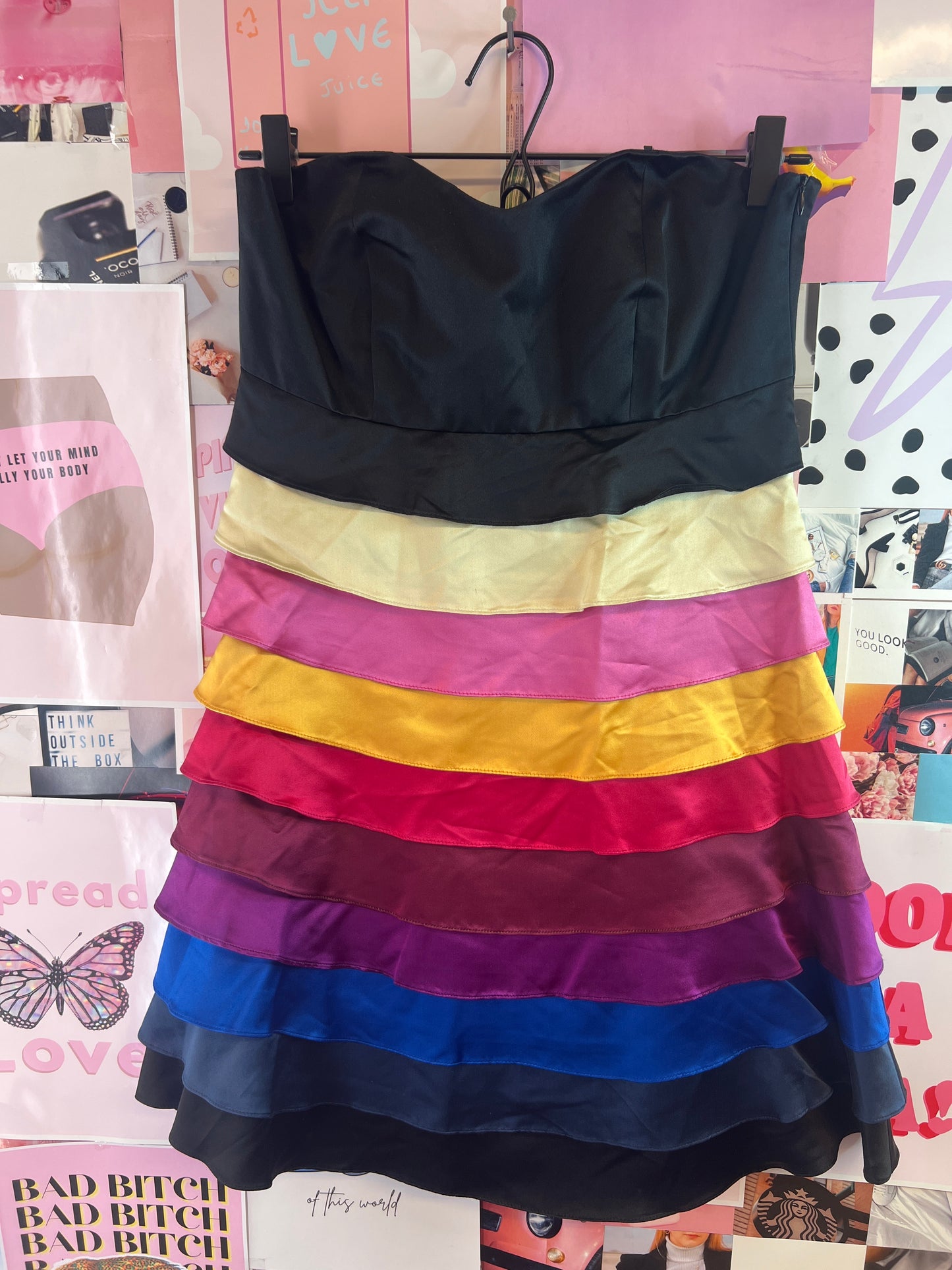 Silk Valerie rainbow dress