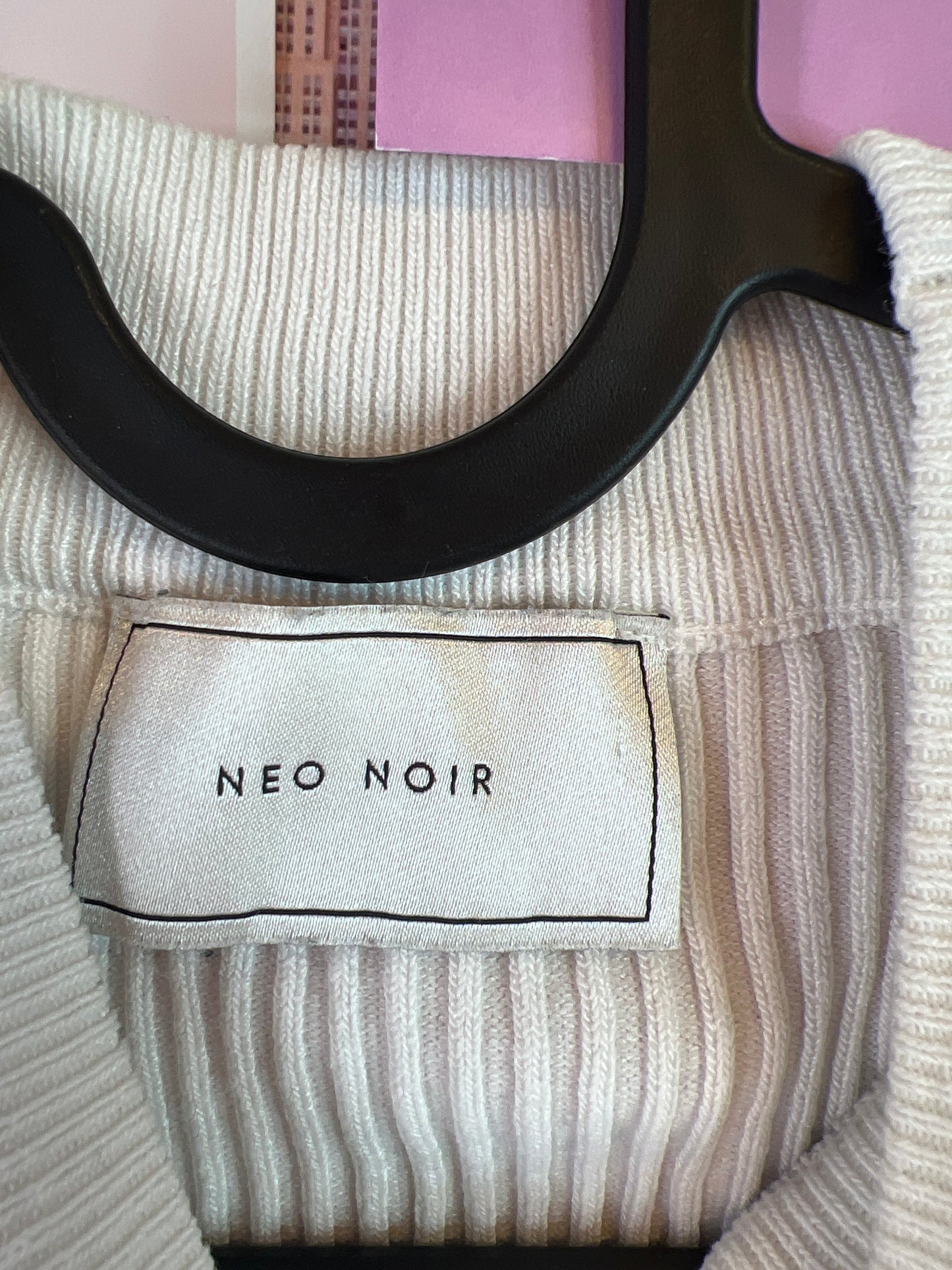 Neo noir striped top