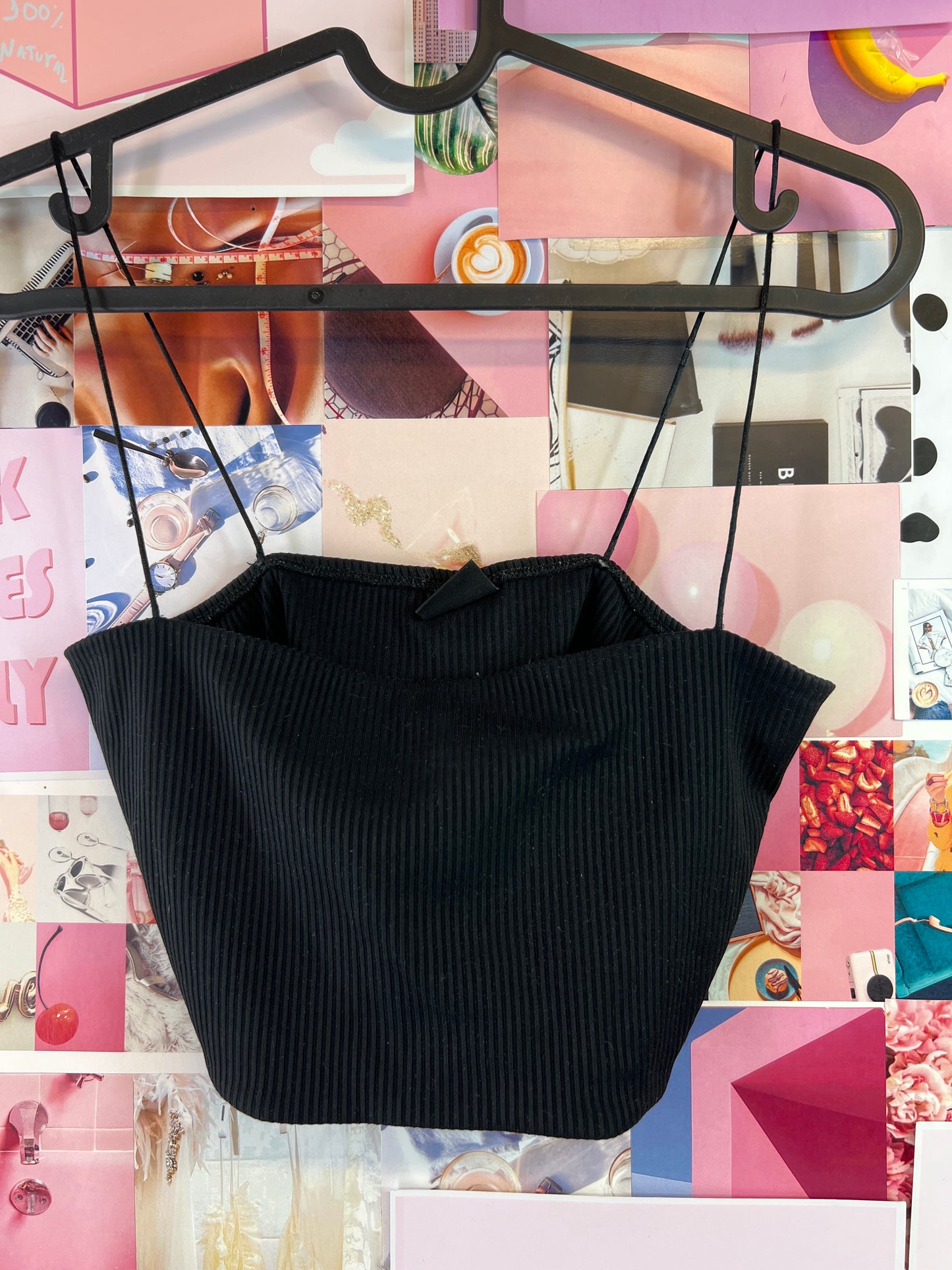 Black crop top