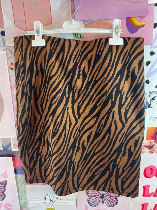 Amisu animal print skirt