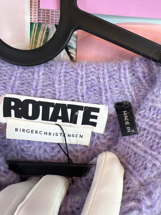 Purple Rotate alpaca mix sweater