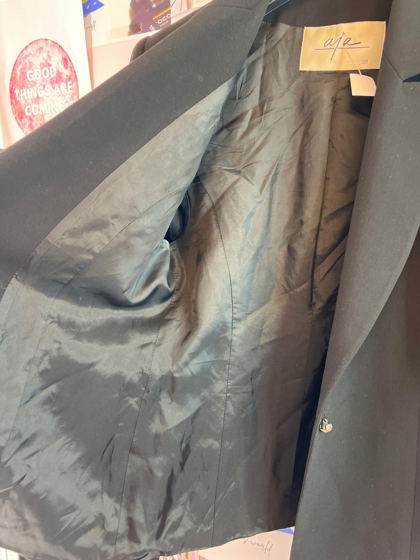 Aja black blazer