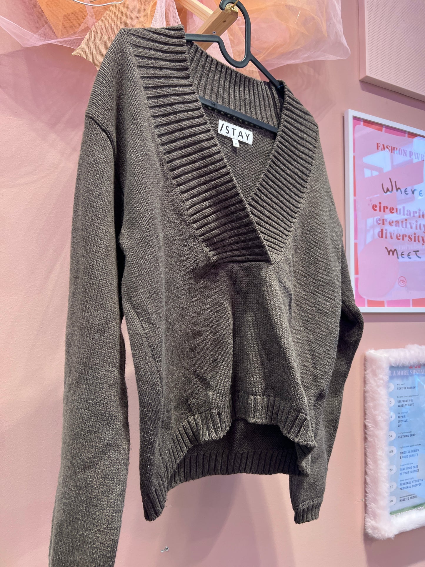 Brown sweater