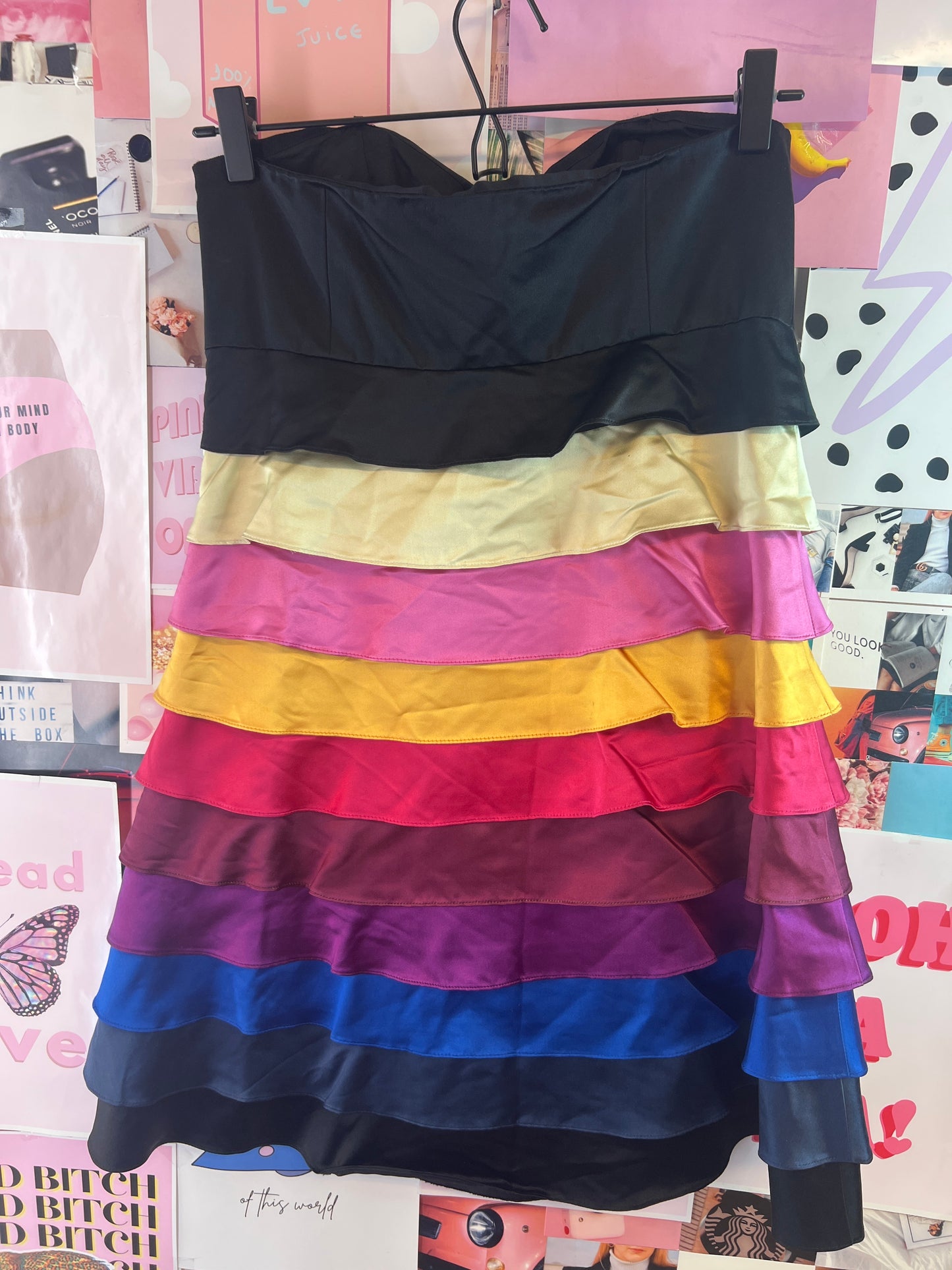 Silk Valerie rainbow dress
