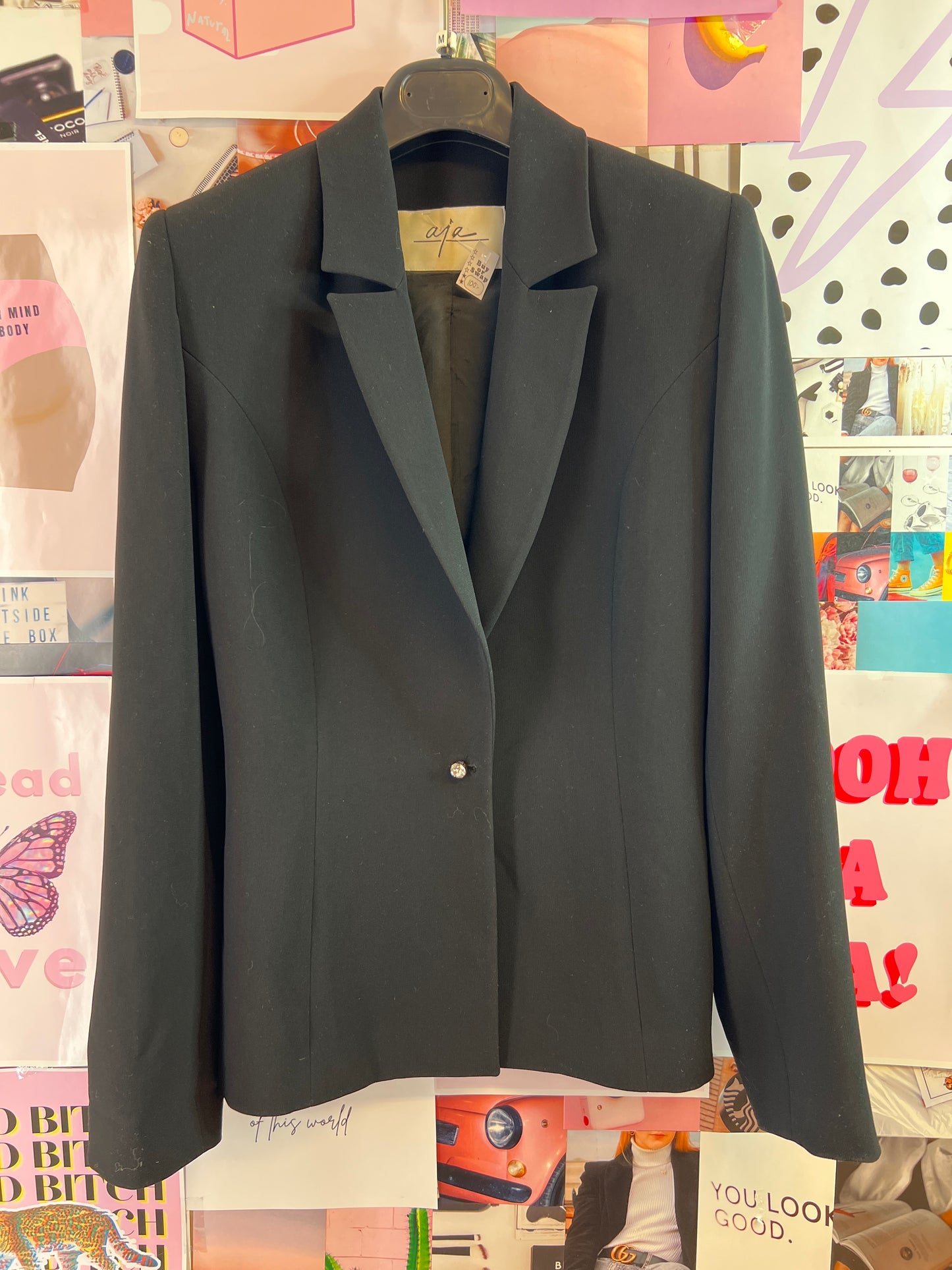 Aja black blazer
