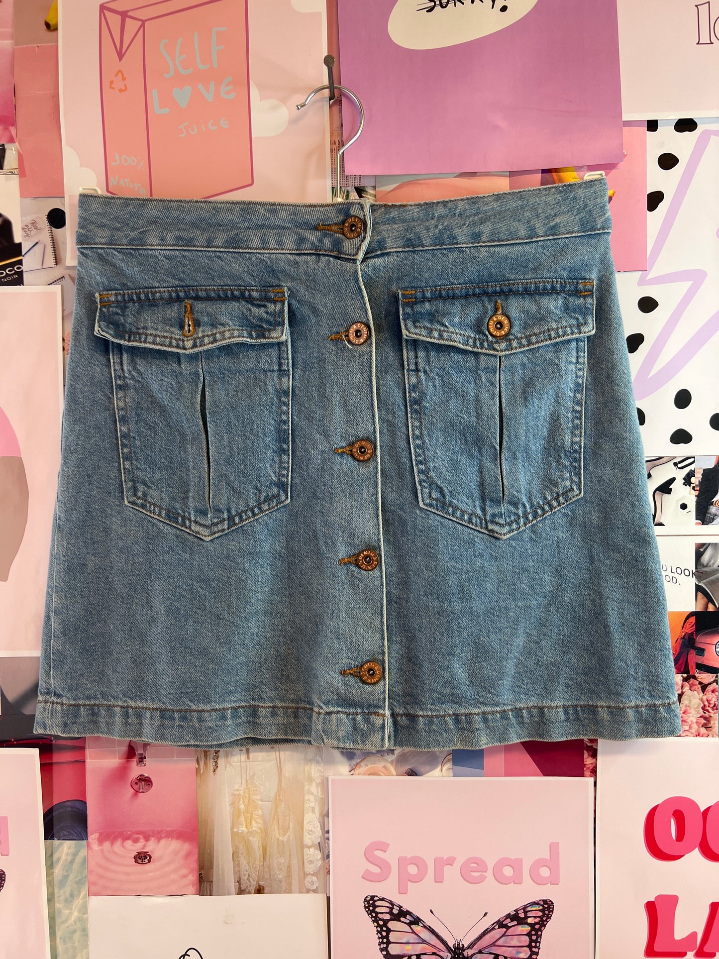 & denim jeans skirt