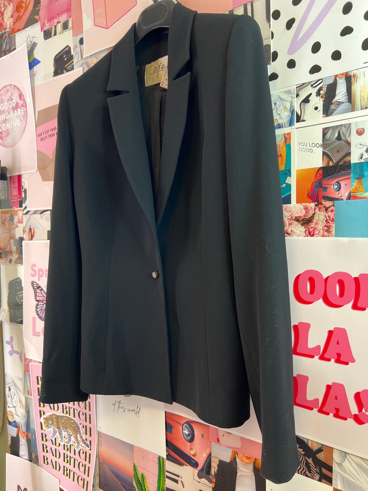 Aja black blazer