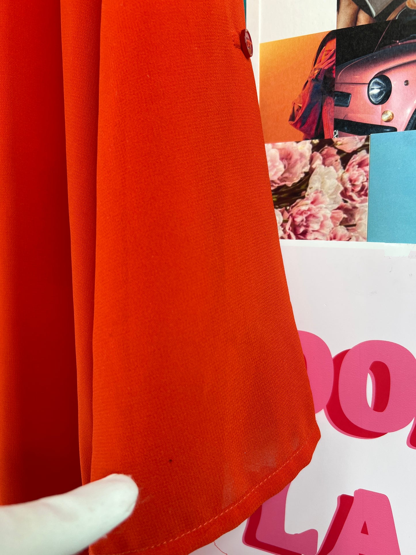 Orange red top