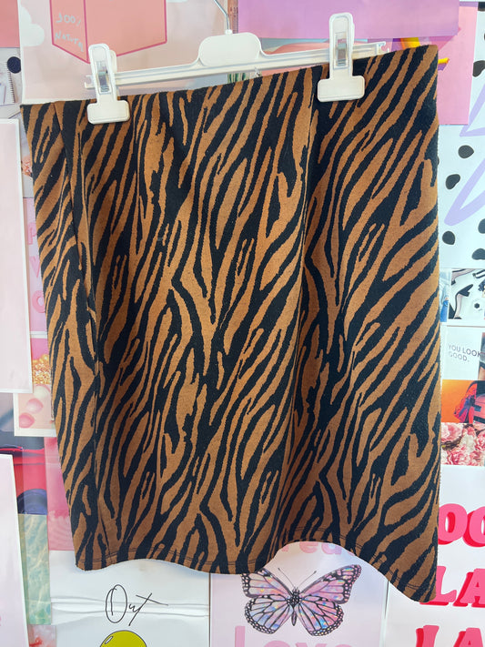 Amisu animal print skirt