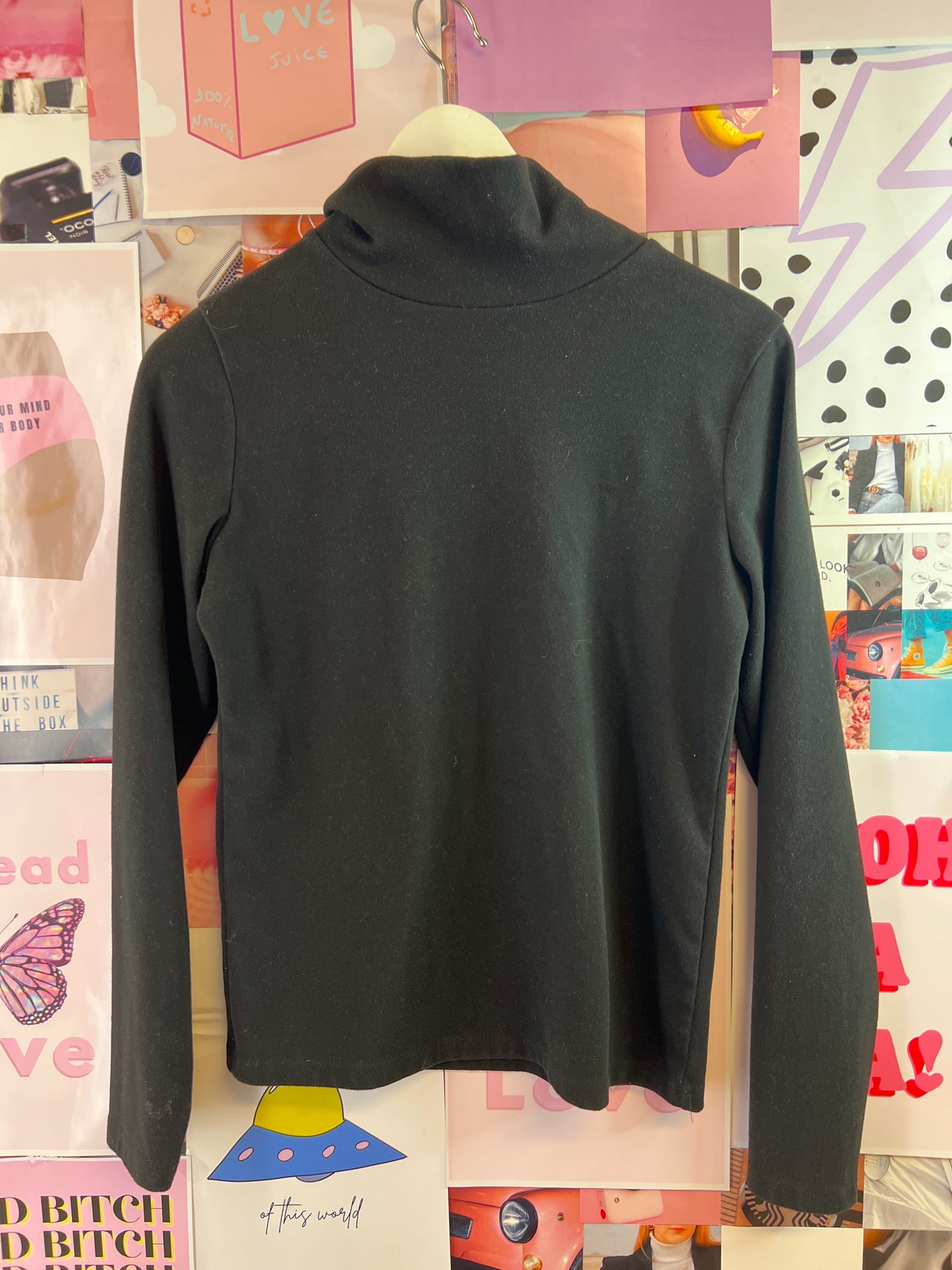 Black turtleneck no brand