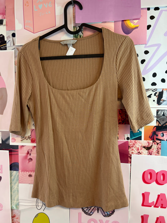 Brown top hm