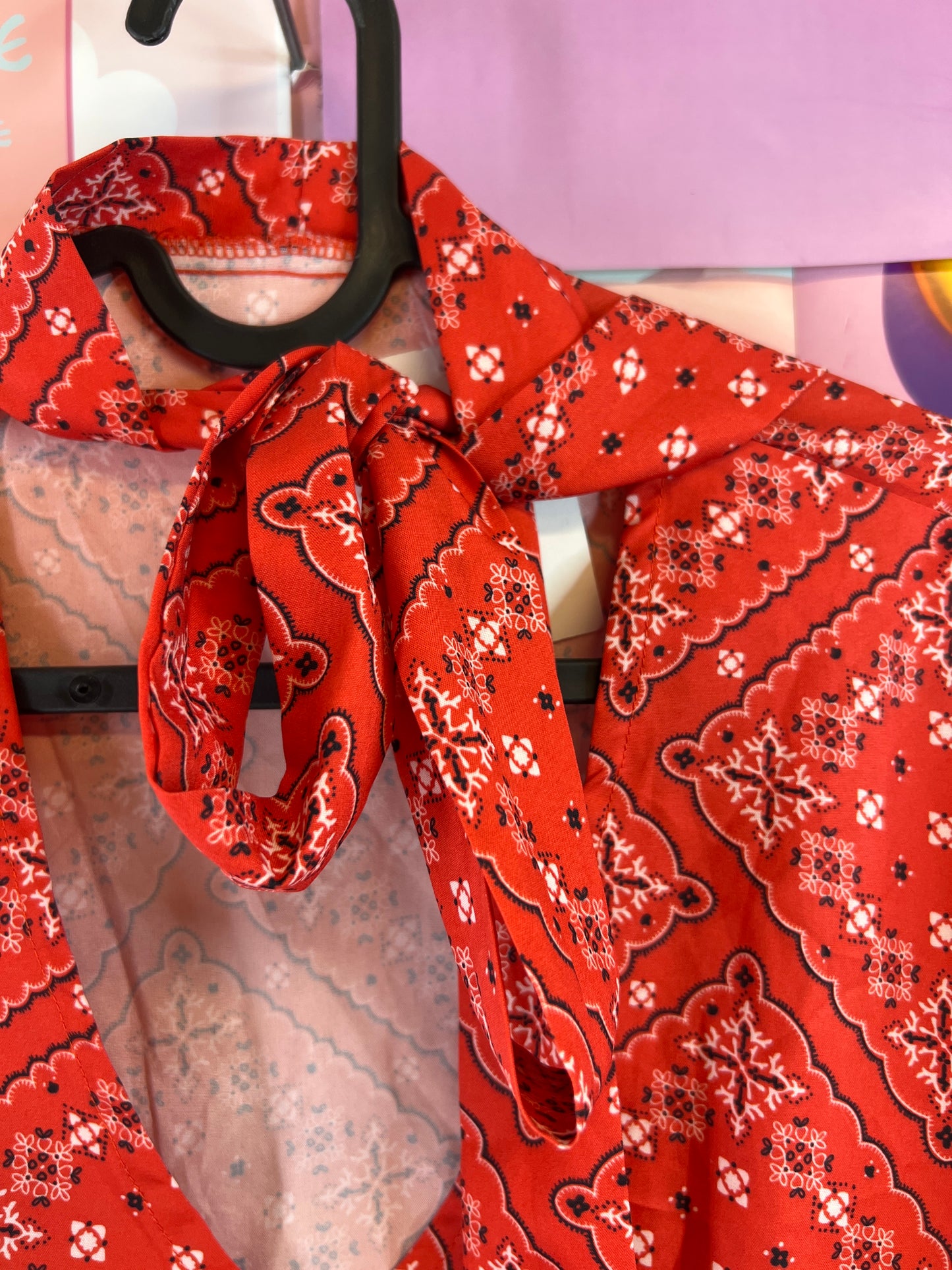 Cowgirl season red blouse