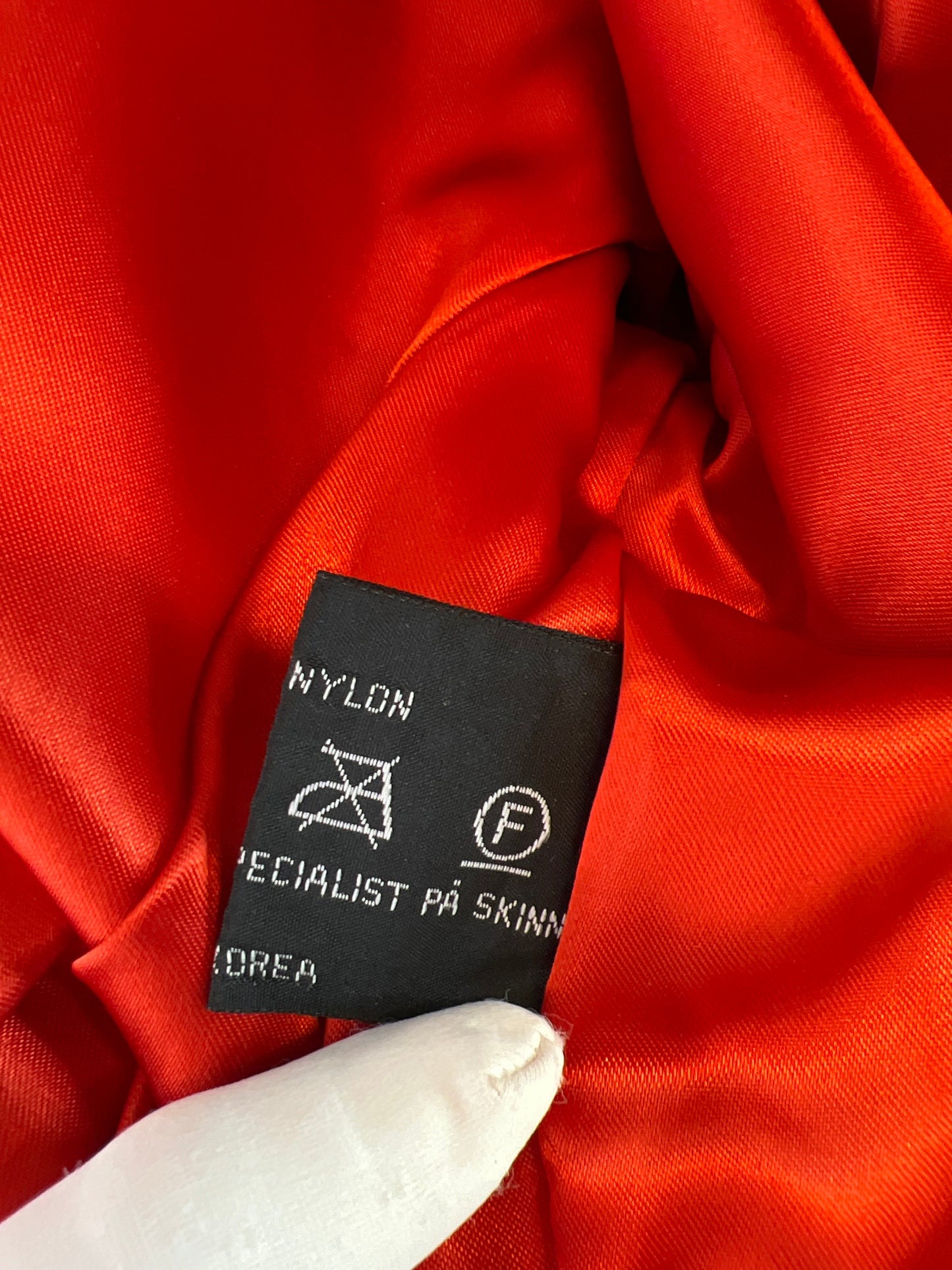 Orange leather jacket Cappuccini