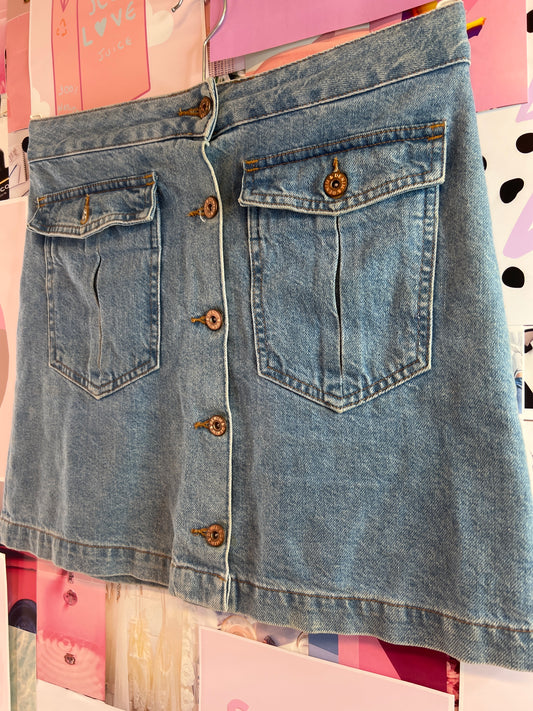 & denim jeans skirt