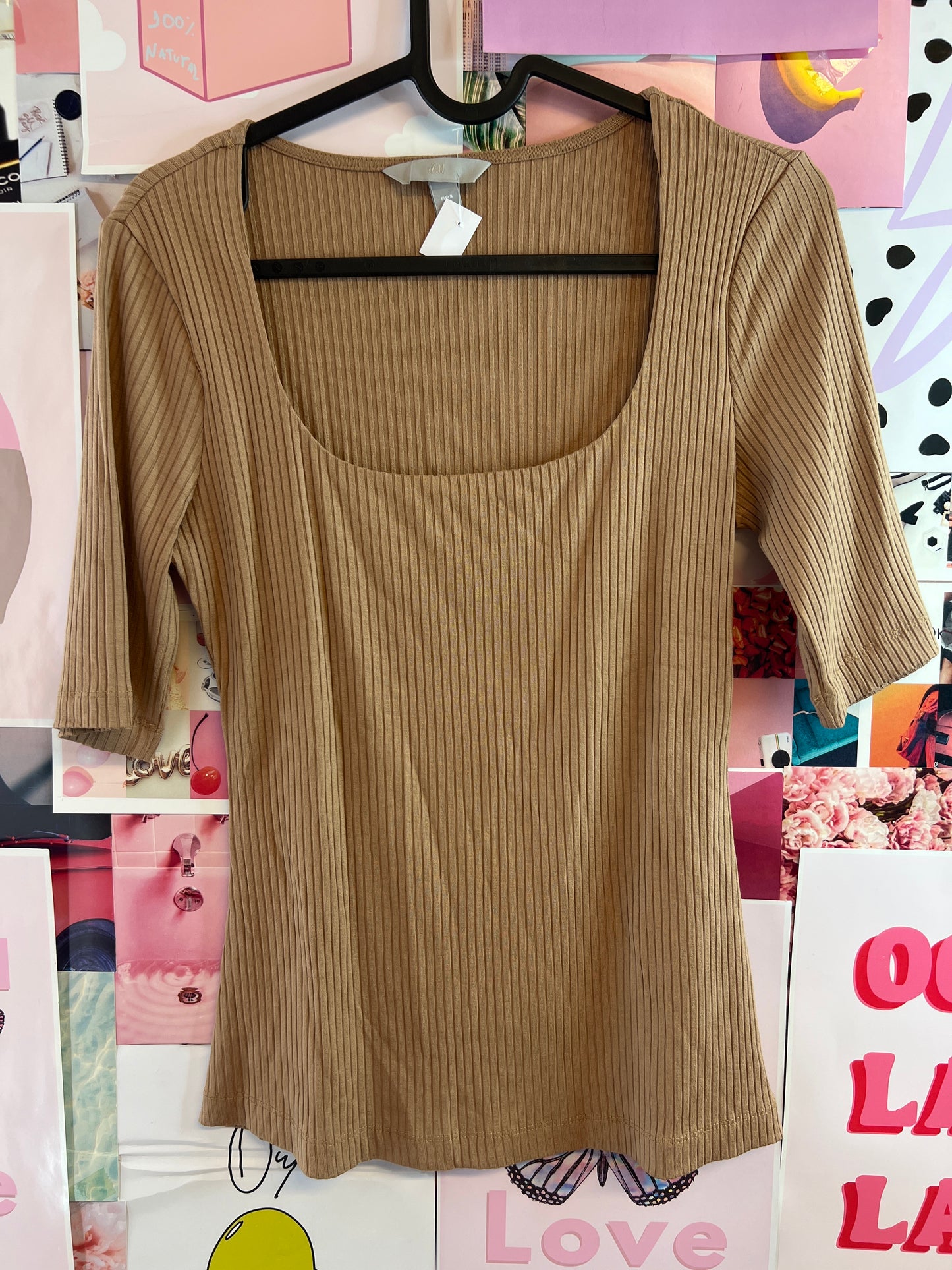 Brown top hm