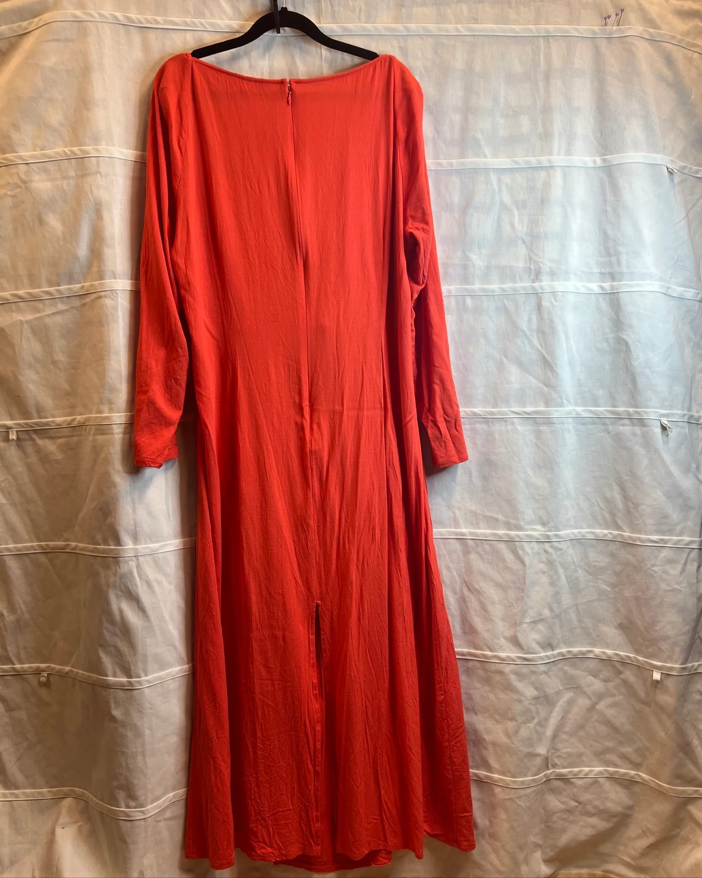 Red summer plus size dress