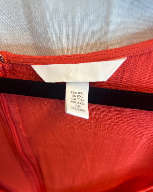 Red summer plus size dress