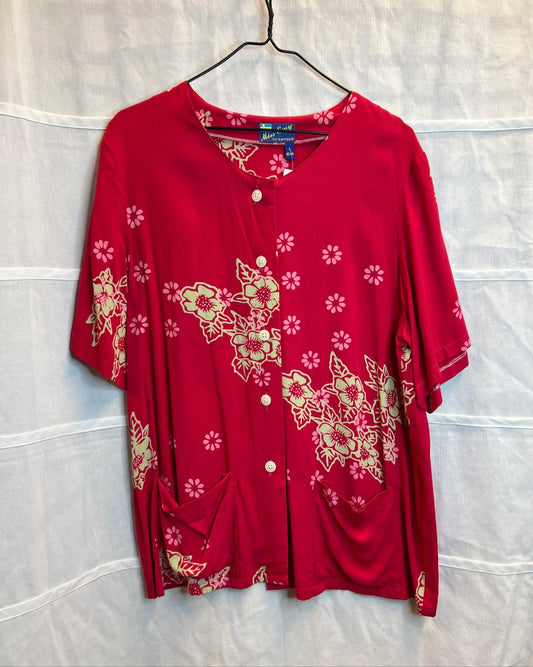 Plus size vintage blouse
